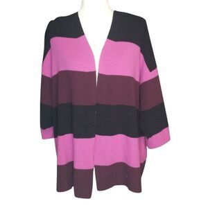 Lane Bryant Open Cardigan Ombry Pink Purple Size 26/28